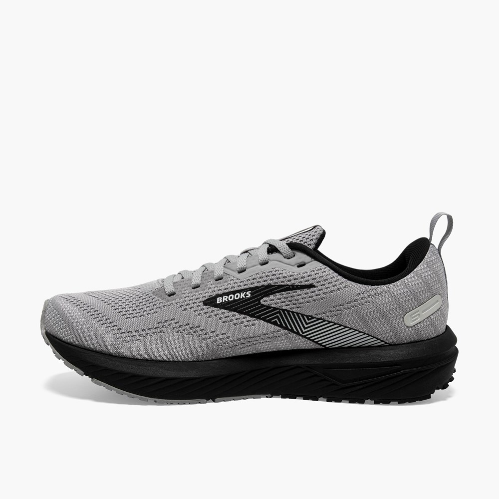 Chaussures Running Route Brooks Revel 6 Grise Noir Homme | IFS-4134725